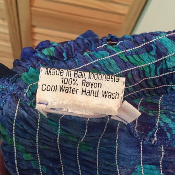 Beautiful Handpainted Batik smocked Tube-top Dress - Picture 8 of 11